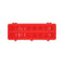 30Cm Long Poultry Feeder Feeding Trough Chicken Chick Red Plastic