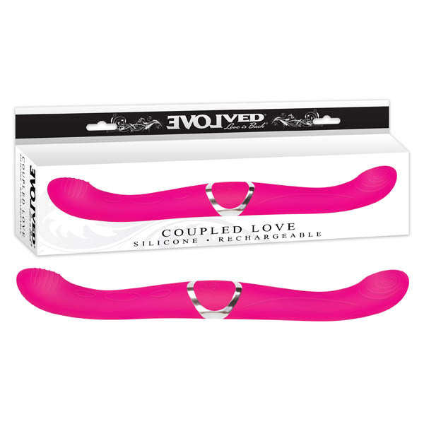 Coupled Love Purple Usb Rechargeable Vibrating Double Dong
