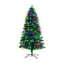 Enchanted Pre Lit Fibre Optic Christmas Tree With Stars 150cm