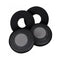 EPOS Hzp 46 Black Leatherette Ear Pads Suitable For Sc 40 70 Series
