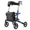 Foldable Aluminium Walking Frame Rollator with Bag and Seat, Blue