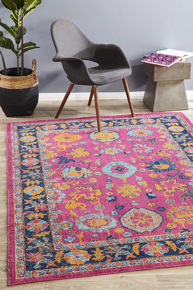 Eternal Whisper Corners Pink Rug