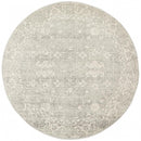 Evoke Round Shine Silver Transitional Rug