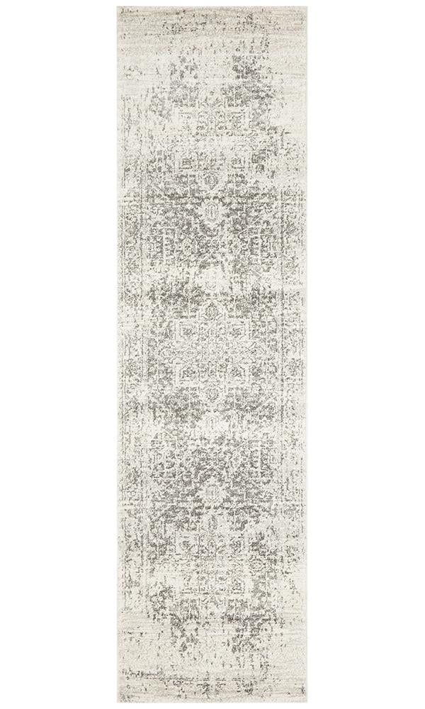 Evoke Dream White Silver Transitional Rug