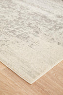 Evoke Dream White Silver Transitional Rug