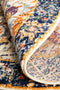 Evoke Round Peacock Ivory Transitional Rug