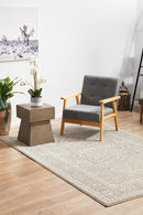 Evoke Silver Flower Transitional Rug