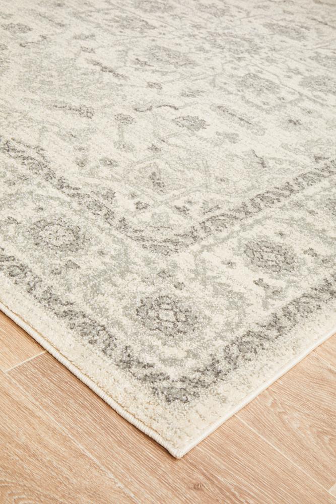 Evoke Winter White Transitional Rug