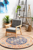 Evoke Round Splash Multi Transitional Rug