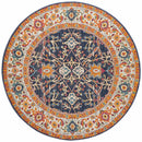 Evoke Round Splash Multi Transitional Rug