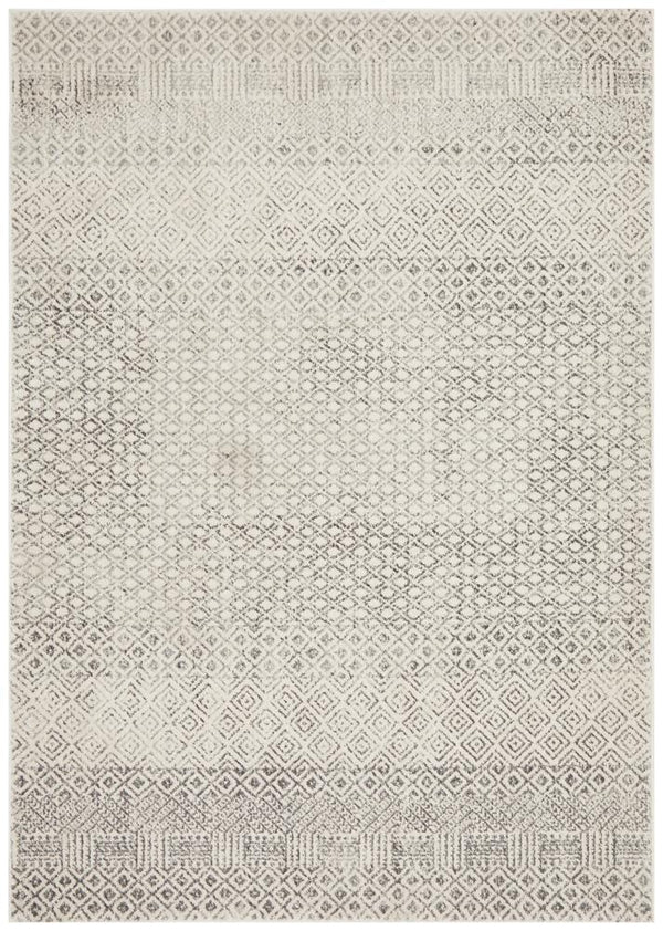 Evoke Diamond Grey Transitional Rug