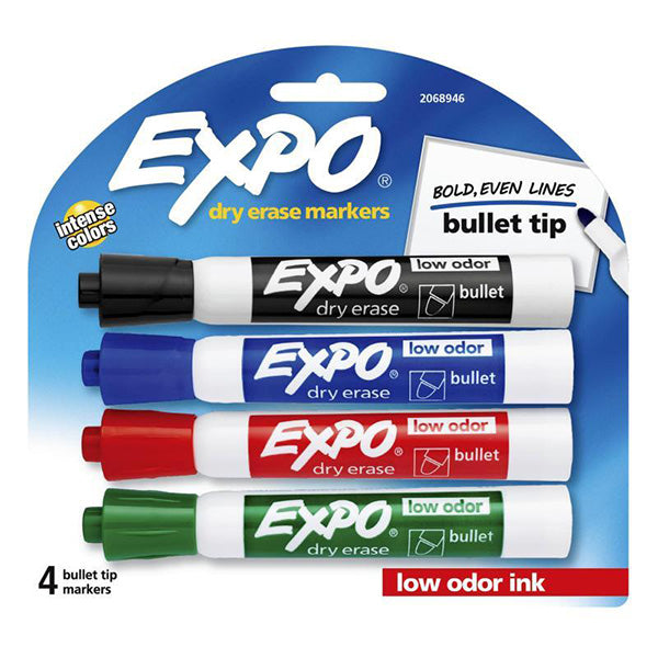 Expo WhiteBoard Marker Bullet Pack of 4 Box of 6