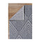 Efate Center Grey Geometric Flatweave Rug