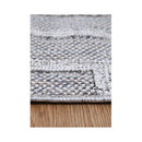 Efate Flower Grey Geometric Flatweave Rug