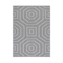 Efate Folk Grey Geometric Flatweave Rug