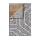 Efate Folk Grey Geometric Flatweave Rug