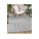 Efate Folk Grey Geometric Flatweave Rug