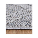 Efate Honiara Grey Geometric Flatweave Rug