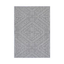 Efate Island Grey Traditional Flatweave Rug
