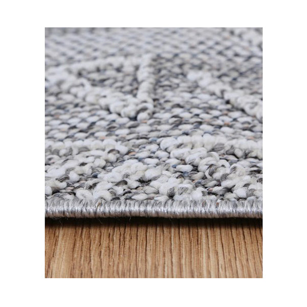 Efate Island Grey Traditional Flatweave Rug