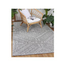 Efate Island Grey Traditional Flatweave Rug