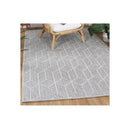 Efate Iwagaki Grey Geometric Flatweave Rug