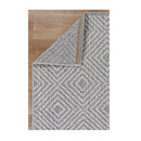 Efate Mountain Grey Geometric Flatweave Rug