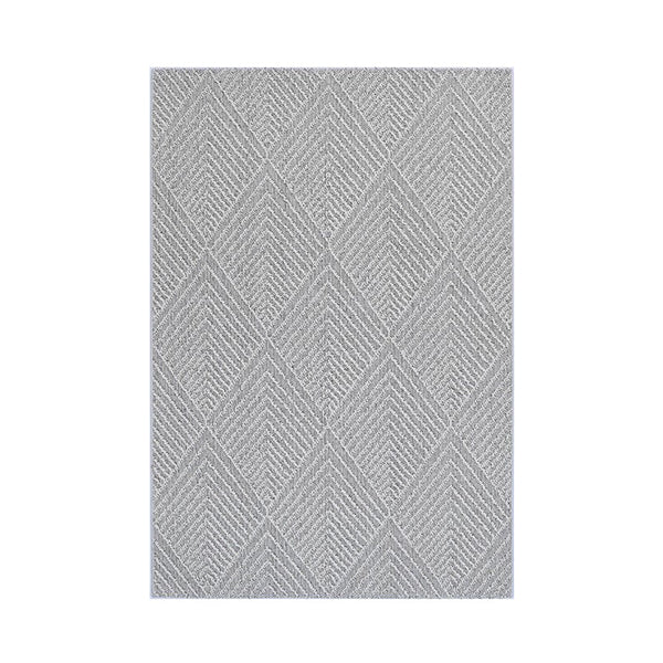 Efate Multitude Grey Geometric Flatweave Rug