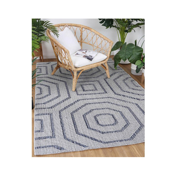 Efate Robust Grey Geometric Flatweave Rug – Simply Wholesale