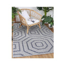 Efate Robust Grey Geometric Flatweave Rug