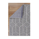 Efate Solomon Grey Geometric Flatweave Rug