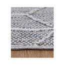 Efate Solomon Grey Geometric Flatweave Rug