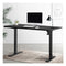 Electric Standing Desk Motorised Sit Stand Desks Table Black 140Cm