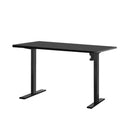 Electric Standing Desk Motorised Sit Stand Desks Table Black 140Cm