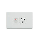 Elegant Single Power Point 250V 10A Horizontal Pack