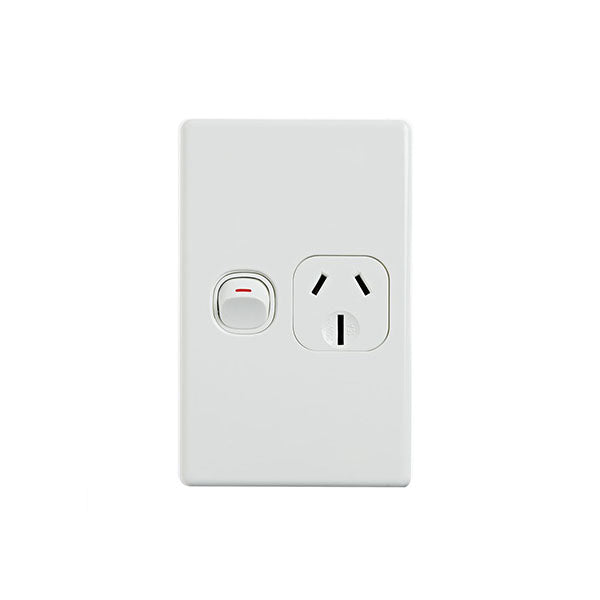 Elegant Single Power Point 250V 15A Vertical Pack – Simply Wholesale