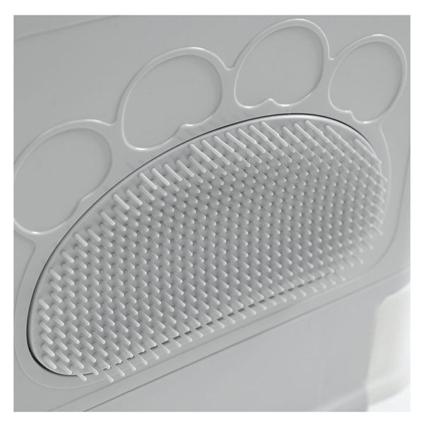 Enclosed Kitty Toilet Hood Hair Grooming Foldable Litter Box Tray