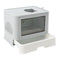 Enclosed Kitty Toilet Hood Hair Grooming Foldable Litter Box Tray