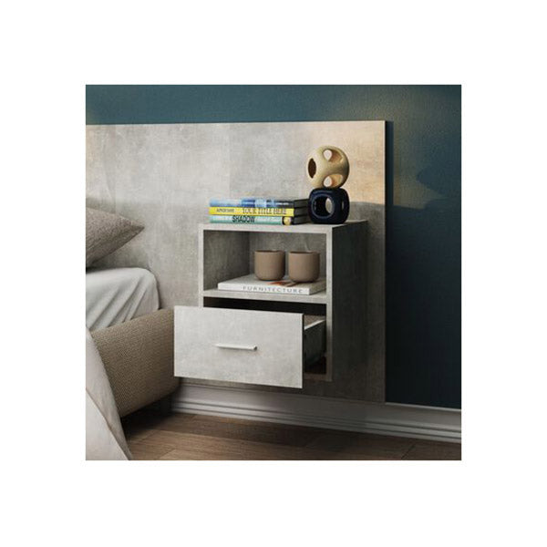 Engineered Wood Wall Mounted Bedside Cabinet