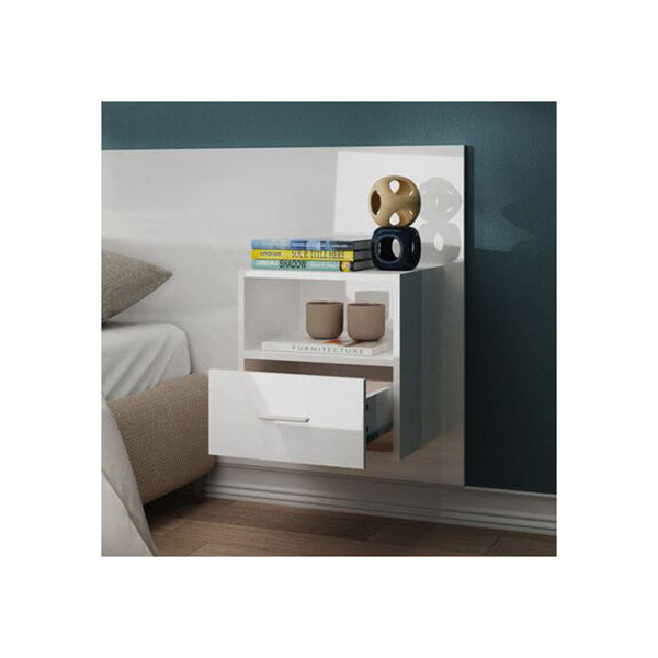 Engineered Wood Wall Mounted Bedside Cabinet