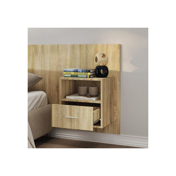 Engineered Wood Wall Mounted Bedside Cabinet
