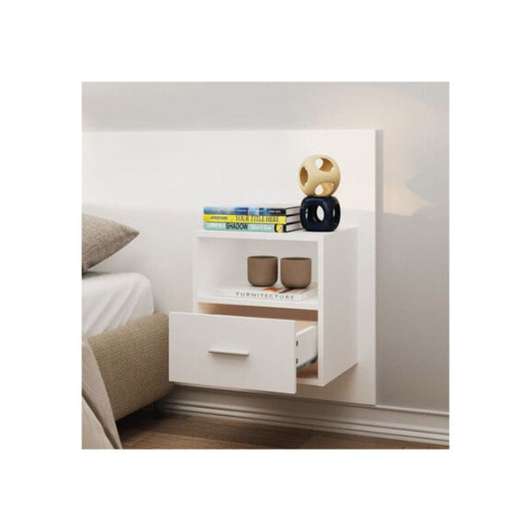 Engineered Wood Wall Mounted Bedside Cabinet