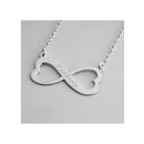 Engraved Heart Infinity Necklace