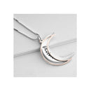 Engraved Moon Necklace