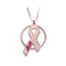 Engraved Name Breast Cancer Necklace