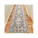 Envy Grey Hallway Runner Stain Resistant Rug