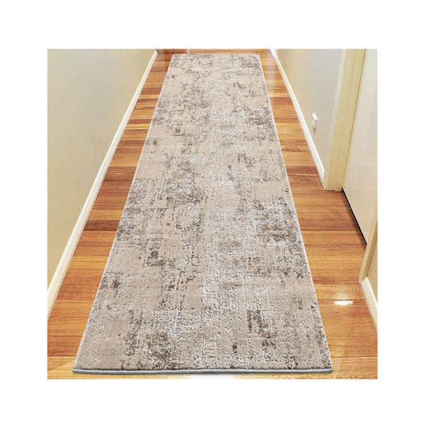 Envy Light Grey Hallway Runner Rug