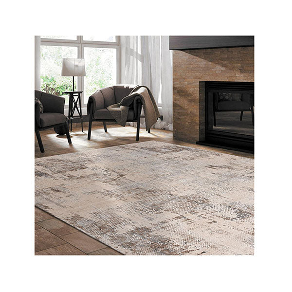 Envy Light Grey Machine Knotted Rug