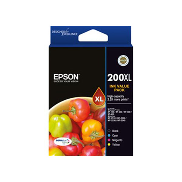 Epson 200Xl High Durabrite Ultra 4 Ink Value Pack