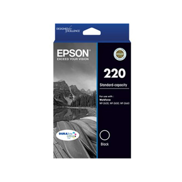 Epson 220 Std Cap Durabrite Ultra Black Ink